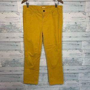 J. Crew Matchstick Women's Mid-rise Mustard Skinny Jeans Size 30